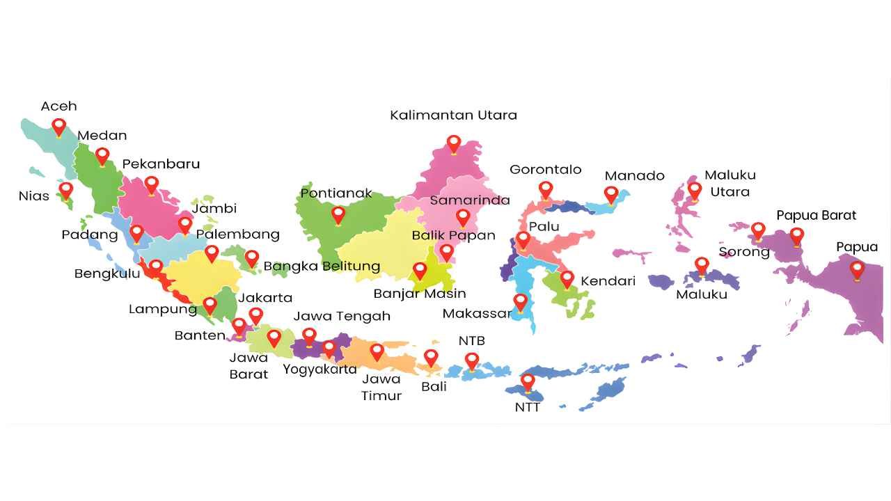 Peta Distribusi Retto di Indonesia